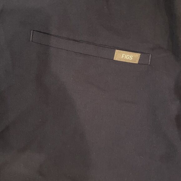 Figs Women’s Large Navy Casma Three Pocket Scrub Top Healthcare Workwear Nurse - Picture 6 of 7